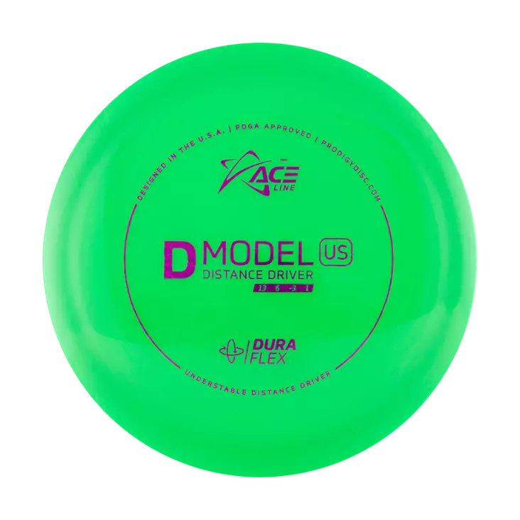 Frisbeegolfskive Prodigy ACE Line D Model US DuraFlex - Længde drivere - D-US-DF-174-GREEN - 1