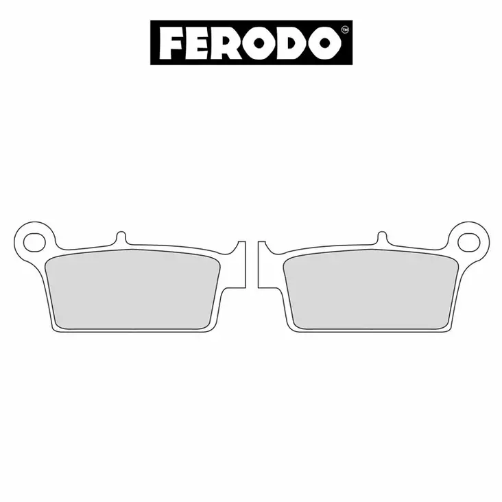 Bremseklods FERODO Platinum: Gas Gas, Honda, Kawasaki, TM, Yamaha (1987-2008) - Scooterbremseklodser - FDB539P - 1