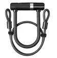 U-lås axa newton mini + kabelstrammere 100/8, sort - Cykellåse og dele - 59502795SS - 1