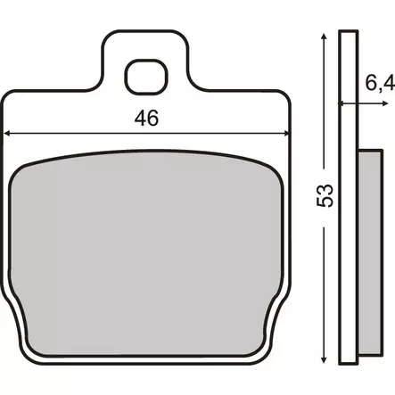 Bremseklods RMS til knallert - Scooterbremseklodser - 23-145-T - 2