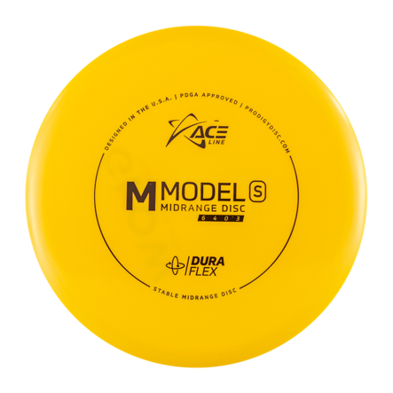 Frisbeegolfskive Prodigy ACE Line M Model S DuraFlex - Midjer - M-S-DF-180-YELLOW - 1